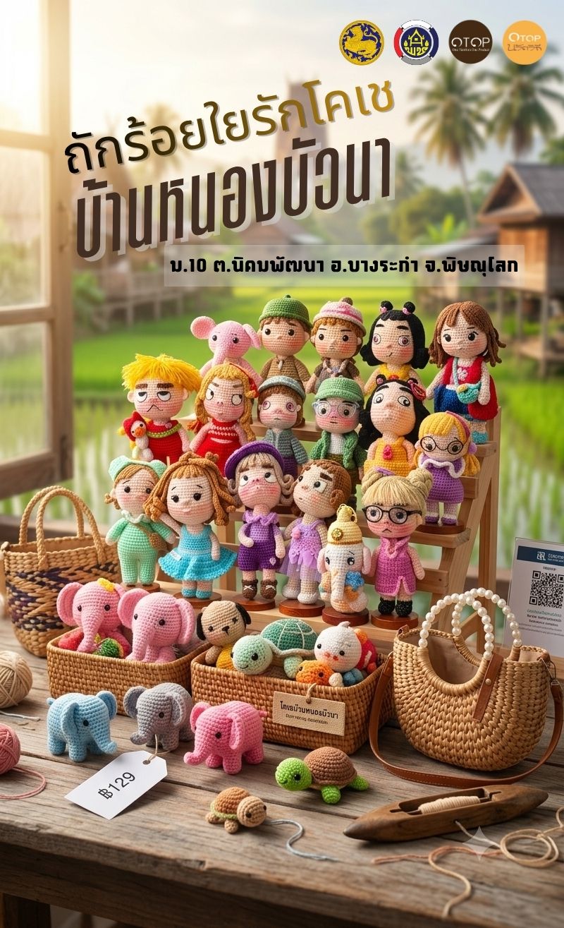 พช.บางระกำ ชวนเที่ยว ชิม ช้อป หมู่บ้านโอทอปนวัตวิถีบ้านหนองบัวนา หมู่ที่ 10 ตำบลนิคมพัฒนา สัมผัสวิถีชุมชน อุดหนุนสินค้าท้องถิ่น สร้างรายได้สู่ชุมชน