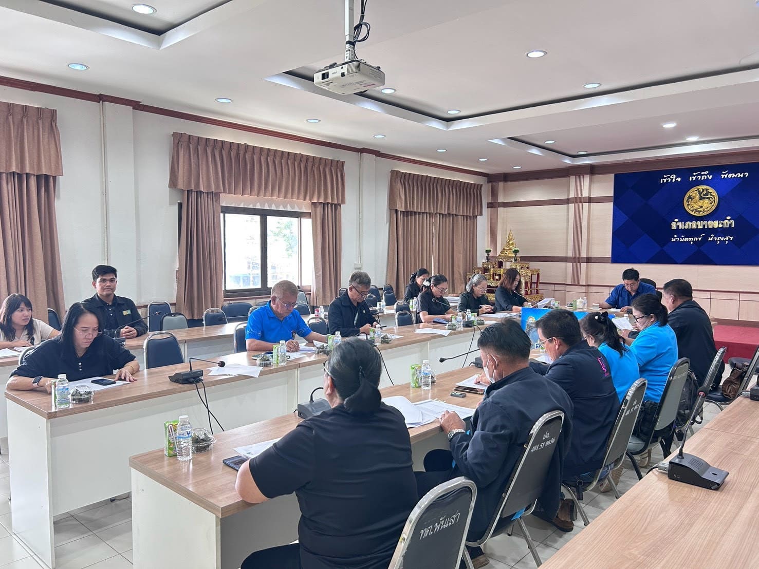  สพอ.บางระกำ : จัดประชุมคณะอนุกรรมการสนับสนุนระดับอำเภอ