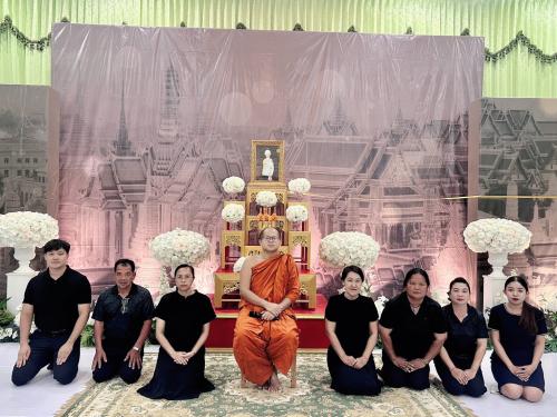  พช.บางระกำ และผู้นำ อช. ร่วมพิธีบำเพ็ญกุศลสวดพระอภิธรรม อุทิศถวายพระกุศลแด่สมเด็จพระเจ้าลูกเธอ เจ้าฟ้าพัชรกิติยาภา นเรนทิราเทพยวดี กรมหลวงราชสาริณีสิริพัชร มหาวัชรราชธิดา