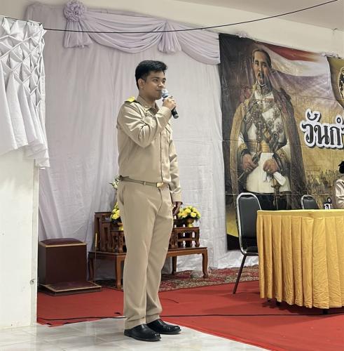 สพอ.บางระกำ : แนะนำตัวข้าราชการบรรจุใหม่ แก่ที่ประชุมกำนัน ผู้ใหญ่บ้าน ผู้ช่วยผู้ใหญ่บ้านฝ่ายปกครอง สารวัตรกำนัน แพทย์ประจำตำบลและผู้ช่วยผู้ใหญ่บ้านฝ่ายรักษาความสงบ ประจำเดือนสิงหาคม ครั้งที่ 8/2568